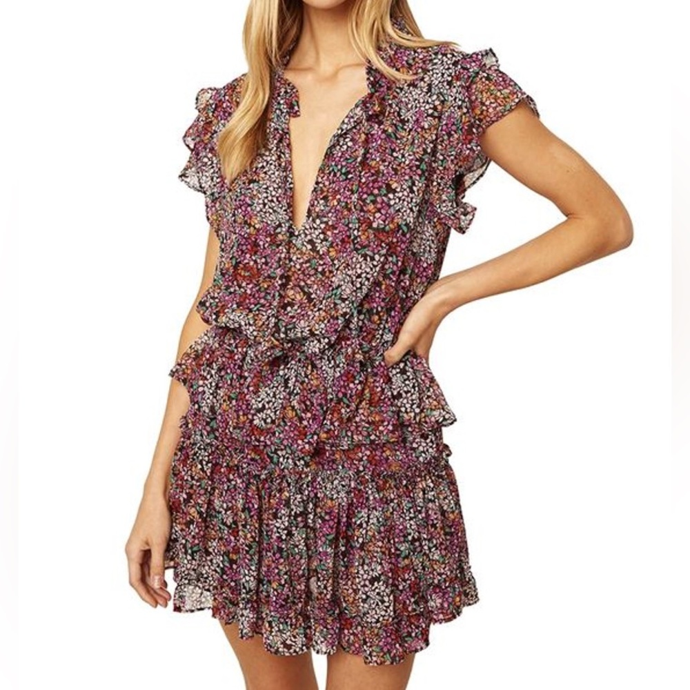 Misa Los Angeles Lilian Mini Dress in Nazirah Floral